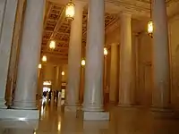 View of the Alabama marble in the hallway