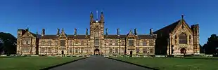 A panoramic photograph of the Quadrangle