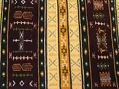 Detail of a traditional Berber carpet