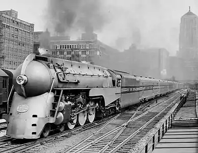 The New York Central's 20th Century Limited Hudson 4-6-4 Streamlined Locomotive (c. 1939)