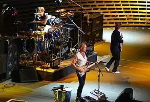 The Police in 2007, left to right: Stewart Copeland, Sting, Andy Summers