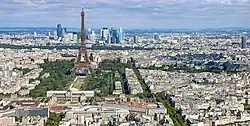 Paris, the most populated city in the metropolitan area