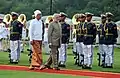 A ceremonial reception in Naypyidaw