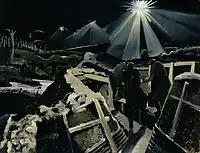 Paul Nash, The Ypres Salient at Night, 1917–18, he painted some of the most powerful images of World War I by an English artist.