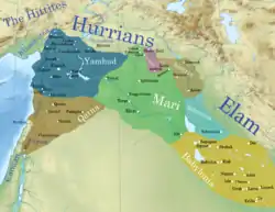 The third kingdom during the reign of Zimri-Lim c. 1764 BC