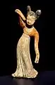 Female dancer wearing a tanling ruqun, Tang Dynasty, 8th century AD.