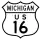 US Highway 16 marker
