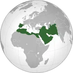 The Umayyad Caliphate in c. 750