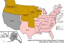 1845–1846: Before Mexican–American War