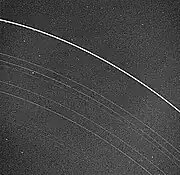 Voyager 2 photo of the Rings of Uranus