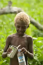 A Melanesian child from Vanuatu.