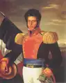 Vicente Guerrero, insurgent hero of Mexican independence, who joined with Iturbide
