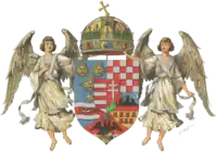 Coat of arms of Transylvania in the coat of arms of the Kingdom of Hungary (1867–1915)