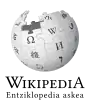 Wikipedia logo showing "Wikipedia: The Free Encyclopedia" in Basque