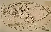 World map according to Posidonius (150–130 BC),drawn in 1628