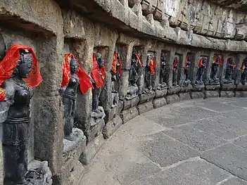 Chausathi Yogini Temple, Hirapur, Odisha, 2012. The yoginis have recently been venerated with the gift of headscarves.