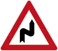 Sign 105-20Double curve (first right)