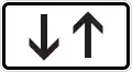Both directions, two opposite vertical arrows