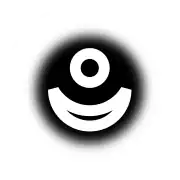 Symbol on a black background