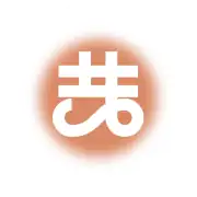 Symbol on a copper-red background