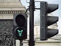 As a cross-walk symbol in London