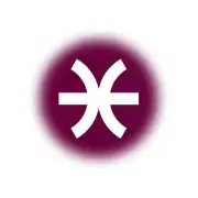 The symbol on a background colored as Jupiter, the ruling planet